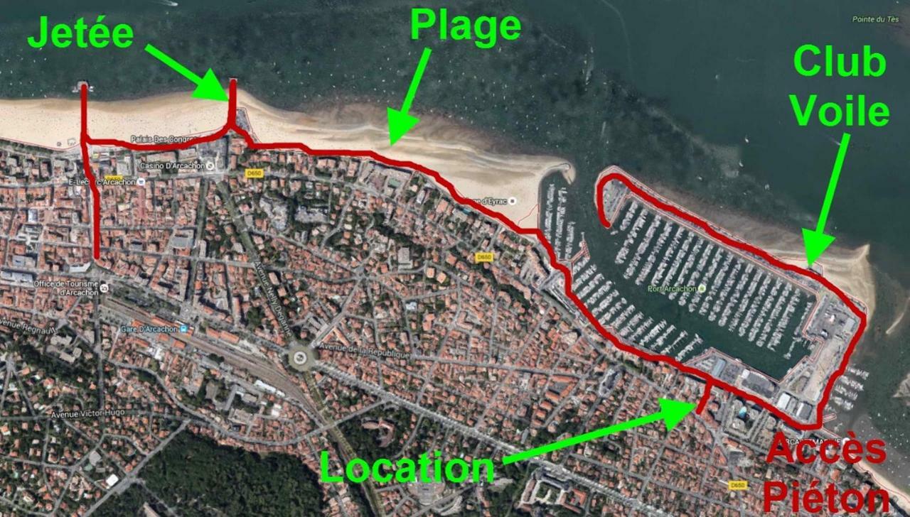 Ferienwohnung Les Pieds Dans L'Eau Arcachon Exterior foto